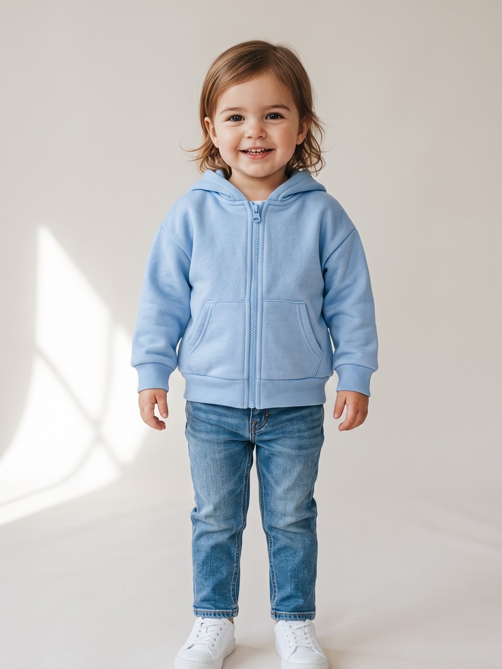 Cat & Jack - NWT - Love Light Blue Zip-Up Hoodie for Kids